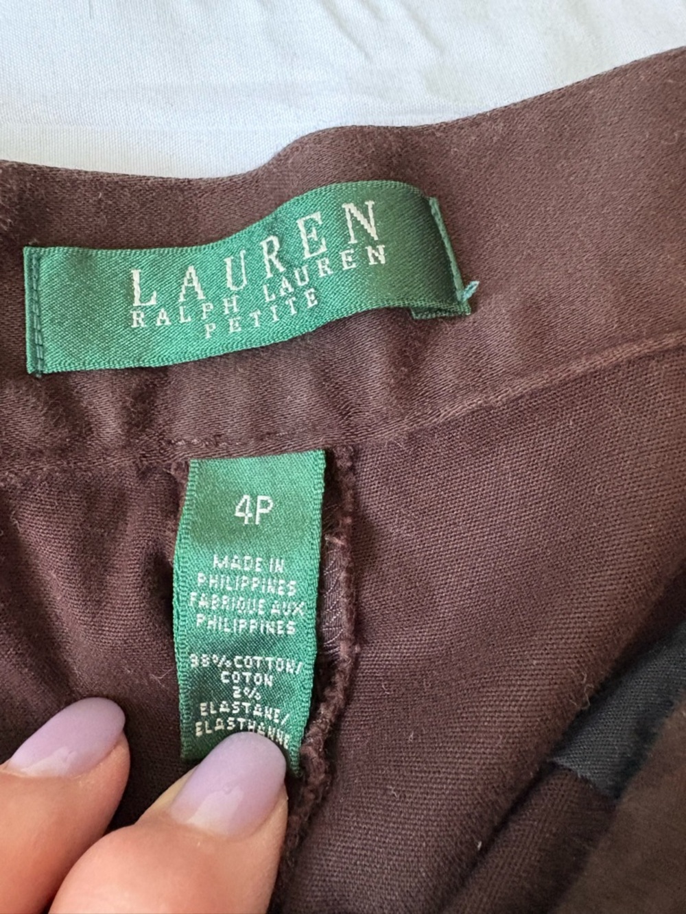 Ralph Lauren Dark Brown Straight-Leg Pants - Picture 2 of 5